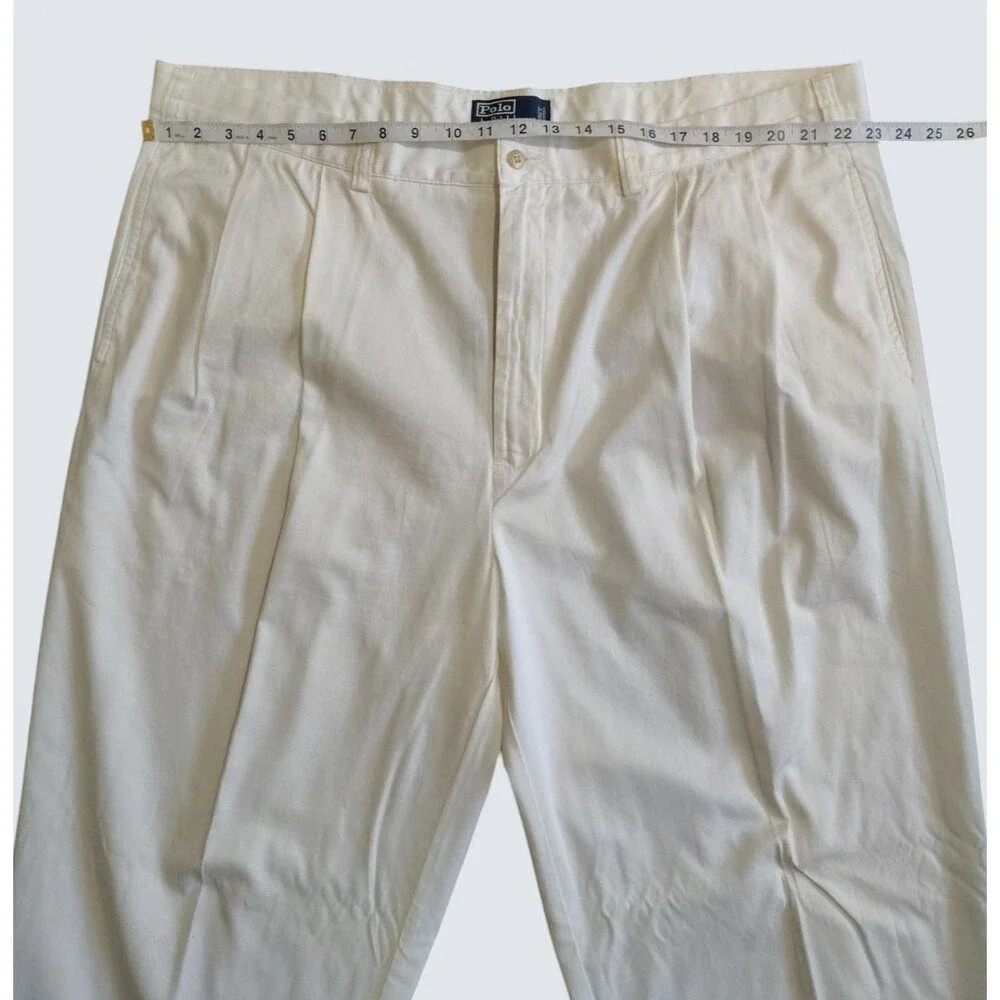Polo Ralph Lauren Men's Hammond Pant Lightweight Cotton Chino White Size 46x30